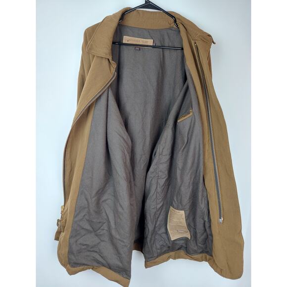 Vintage McKenzie Tribe Men's Cotton Wool Casual Overcoat Jacket Olive Green L - Picture 3 of 11